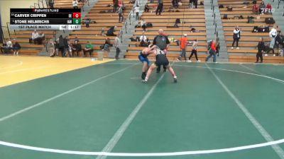 120 lbs 1st Place Match - Stone Helmrichs, Immortal Athletics WC vs Carver Crippen, DC Elite