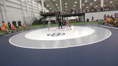 80 lbs Amelia Stafford, South Carolina vs Kona Hughes, Iowa