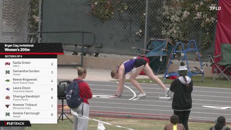 Women's 200m, Finals 6