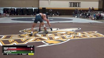 149 lbs Cons. Semi - Hunter Martz, Thiel College vs Isaac Hawkins, Trine