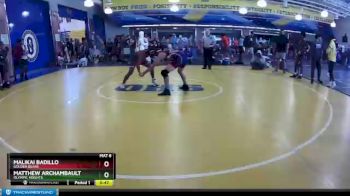 132 lbs Cons. Round 2 - Matthew Archambault, Olympic Heights vs Malikai Badillo, Golden Bears