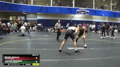 174 lbs Quarterfinal - Connor Edwards, NCWA- Life University vs Bruno Ingalls, Southeastern