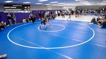 144 lbs Cons. Round 6 - Giovanni Magistrelli, Lake Catholic vs Bennett Sberna, Montgomery Bell Aca.
