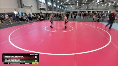 142 lbs 5th Place Match - Callie Cigarroa, El Paso Wildcats Wrestling Club vs Bradford Belcher, West Amarillo Wrestling Club