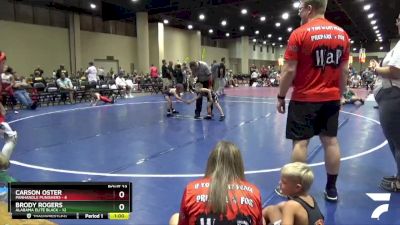 55 lbs Round 6 (8 Team) - Brody Rogers, Alabama Elite Black vs Carson Oster, Panhandle Punishers