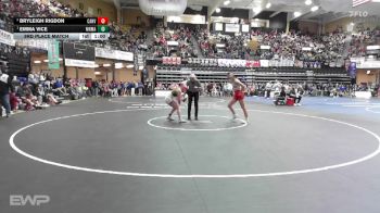 125 lbs 3rd Place Match - Emma Vice, Atchison-Maur Hill-Mount Academy vs Bryleigh Rigdon, Caney Valley HS