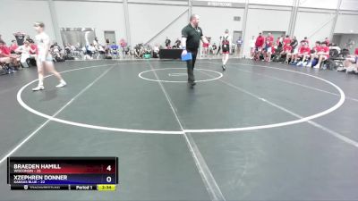 106 lbs Quarters & 1st Wb (16 Team) - Braeden Hamill, Wisconsin vs Xzephren Donner, Kansas Blue