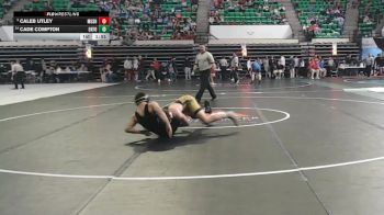 6A 144 lbs Champ. Round 2 - Caleb Utley, Muscle Shoals vs Cade Compton, Oxford