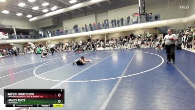 49 lbs Semis & 3rd Wb (16 Team) - Hayes Ence, Shootbox vs Jayzie Whitford, Sanderson Wrestling Academy