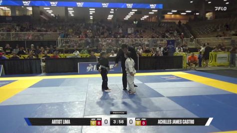 Achilles James Castro vs Artist Lima 2025 Pan Kids Jiu-Jitsu IBJJF Championship