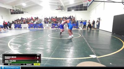 220 lbs Cons. Round 2 - Ben Young, Morro Bay vs Isaiah Beas, Madera