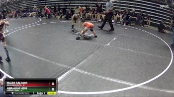 65 lbs Round 3 (6 Team) - Isaias Galindo, Oklahoma Elite vs Abraham Heim, Kansas Cobra