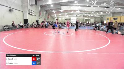 135 lbs Semifinal - Jasper Bench, Team Gotcha vs Lashawn Haley, South Hills Wrestling Academy