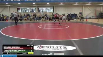 184 lbs Cons. Round 4 - Christopher Richardson, Delaware Valley University vs Brayden Roscosky, Washington And Jefferson College
