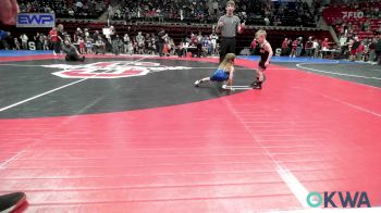 40 lbs Round Of 16 - Hudson Teel, Sperry Wrestling Club vs Stetson Manuel, Newkirk Takedown Club