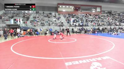 U23 Women - 59 lbs Champ. Round 1 - Virginia Foard, VA vs Katrina Kling, NJ