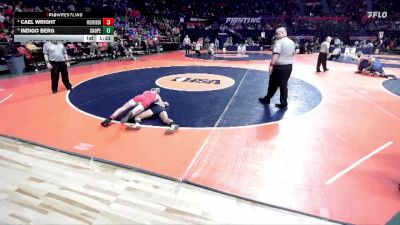 1A 106 lbs Cons. Round 2 - Indigo Berg, Chicago (C. Hope Academy) vs Cael Wright, Morrison