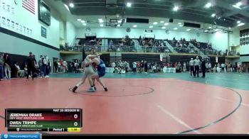 145 lbs Champ. Round 2 - Jeremiah Drake, Indy West Wrestling Club vs Owen Trimpe, Franklin Wrestling Club