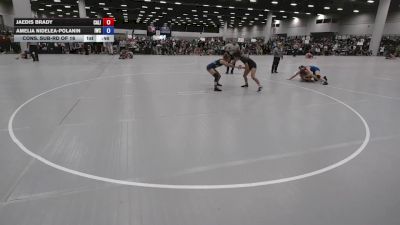 120 lbs Cons. Sub-rd Of 16 - Amelia Nidelea-Polanin, ISI Wrestling Club vs Jaedis Brady, California