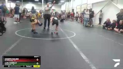 72 lbs Finals (2 Team) - Joseph Bauer, 84 Athletees vs Luis Rabelo, Scorpions