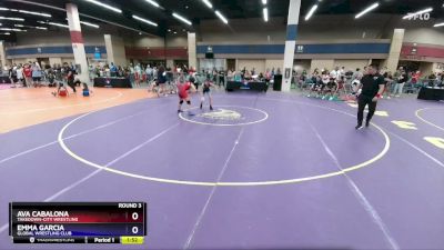 102 lbs Round 3 - Ava Cabalona, Takedown-City Wrestling vs Emma Garcia, Global Wrestling Club