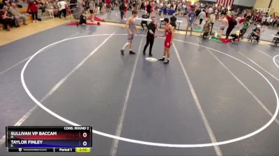 138 lbs Cons. Round 2 - Sullivan Vp Baccam, IA vs Taylor Finley, IL