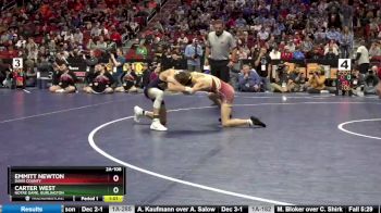 2A-106 lbs Semifinal - Emmitt Newton, Davis County vs Carter West, Notre Dame, Burlington