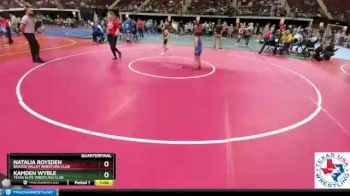 65 lbs Quarterfinal - Natalia Roysden, Brazos Valley Wrestling Club vs Kamden Wyble, Texas Elite Wrestling Club