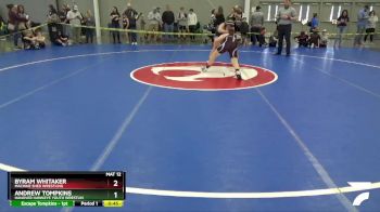 135 lbs Quarterfinal - Andrew Tompkins, Hanover Hawkeye Youth Wrestlin vs Byram Whitaker, Machine Shed Wrestling