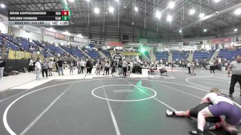215 lbs Quarterfinal - Ervin Hoffschneider, Bear Cave WC vs Holden Hoiness, Team Montana