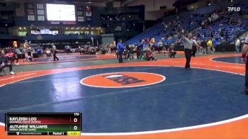 170 lbs Quarterfinal - Kayleigh Loo, Downers Grove (North) vs Autumne Williams, Peoria (Notre Dame)