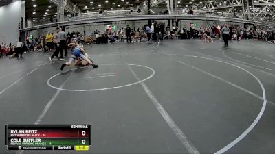 105 lbs Semis (4 Team) - Cole Buffler, Revival Uprising Orange vs Rylan Reitz, Mat Warriors Black