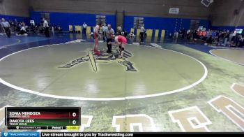 155lbs Cons. Round 7 - Dakota Lees, Tenino (Girls) vs Sonia Mendoza, Granger (Girls)