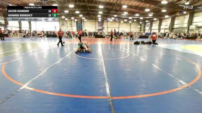 145 lbs Consi Of 64 #2 - Jacob Hammer, OH vs Gunner Benedict, CA