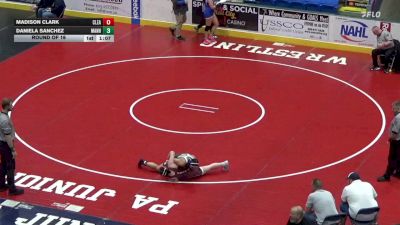 164 lbs Round Of 16 - Madison Clark, Clearfield vs Daniela Sanchez, Manheim Twp