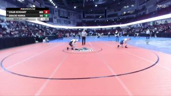 120 lbs Champ. Round 2 - Gracie Kurka, Bishop Kelly vs Colbi Eckhart, Middleton
