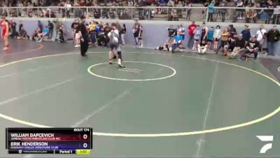 165 lbs Round 1 - William Dapcevich, Juneau Youth Wrestling Club Inc. vs Erik Henderson, Chugach Eagles Wrestling Club