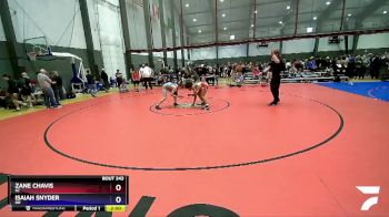 132 lbs Cons. Round 2 - Zane Chavis, SC vs Isaiah Snyder, OR