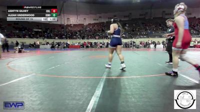 175 lbs Round Of 16 - Ashtyn Gilkey, Collinsville Junior High vs Aleah Underwood, Edmond North