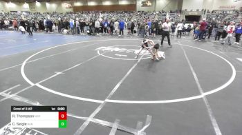 58 lbs Consi Of 8 #2 - Rich Thompson, Nor Cal's Finest Wr Ac vs Colton Seigle, Run To Danger