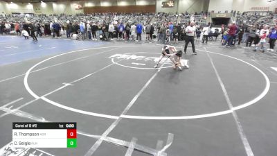 58 lbs Consi Of 8 #2 - Rich Thompson, Nor Cal's Finest Wr Ac vs Colton Seigle, Run To Danger