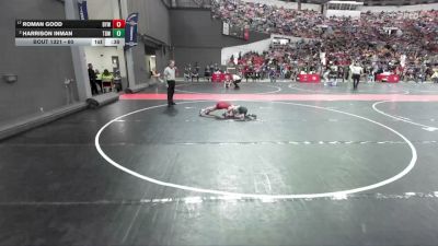 60 lbs Cons. Round 2 - Harrison Inman, Top Dawgs Wrestling vs Roman Good, Berlin Youth Wrestling