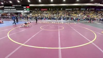126 lbs Quarterfinal - Charles Aldana, Madison vs Josiah Nelson, Trophy Hunters Wrestling Club
