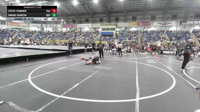 85 lbs Consi Of 16 #1 - Coyd Yanker, Platte Valley Middle School vs Uriah Garcia, Ortega Middle School