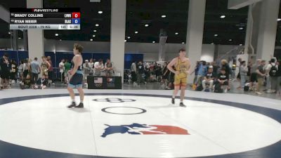 79 kg Cons. Sub-rd Of 32 - Brady Collins, Lehigh Valley Wrestling RTC vs Ryan Meier, Blair Academy