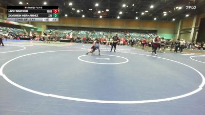 138 lbs Consi Of 16 #2 - Jack Simpson, Ponderosa vs Zaydrein Hernandez, St John Bosco