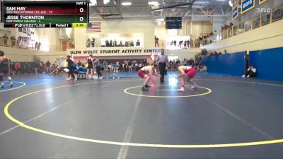 174 lbs Quarterfinals (8 Team) - Sam May, Western Wyoming College vs Jesse Thornton, Northwest College