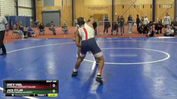 125 lbs 1st Place Match - Jack Eylar, Eastern Oregon University vs Ane`e Vigil, Clackamas Community College