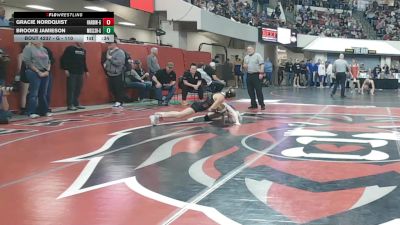 G - 110 lbs Cons. Round 2 - Brooke Jamieson, Missoula Big Sky / Loyola Sacred Heart (Girls) vs Gracie Nordquist, Hardin (Girls)