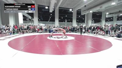 U20 Freestyle FS - 61 lbs Champ. Round 2 - Alexander Hague, Bear Cave Wrestling Club vs Nathan Rioux, Contenders Wrestling Academy